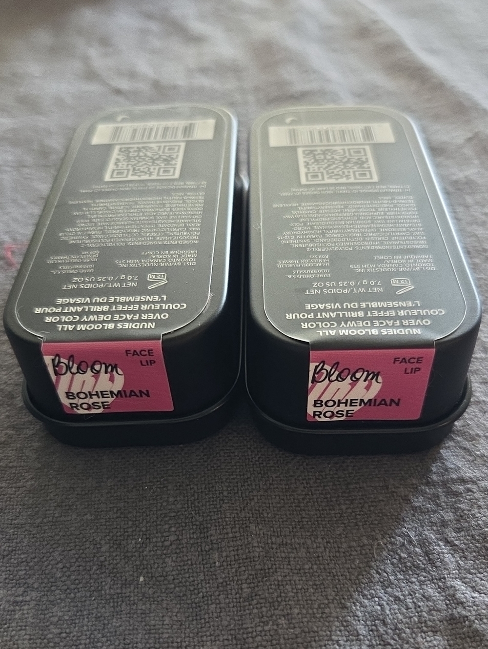 NUDESTIX bloom Bohemian Rose Face & Lip Stick Pack Of 2 NIB